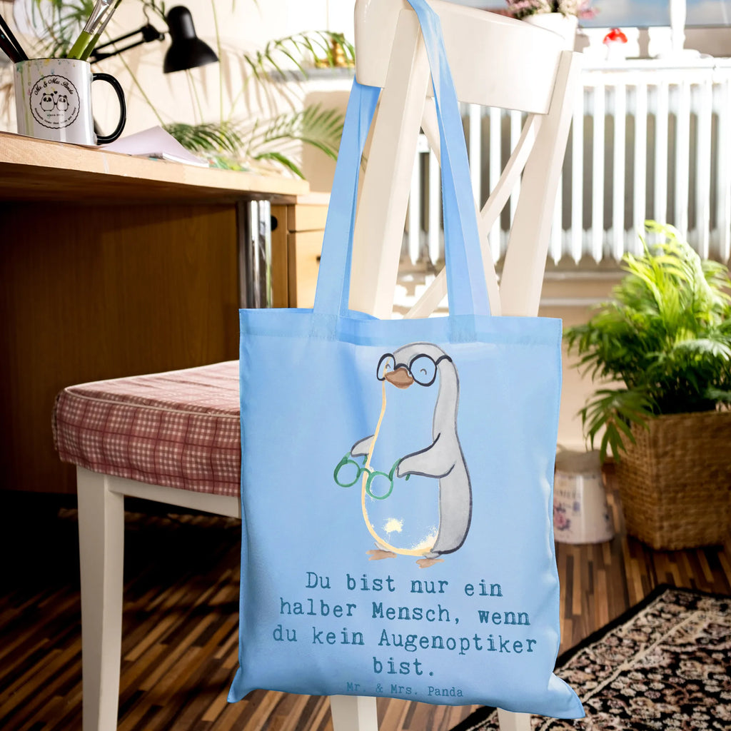 Tote bag optician Heart Stofftasche, Stoffbeutel, Einkaufstasche, Jutetasche, Umhängetasche, Shopper, Strandtasche, Laptoptasche, Badetasche, Beuteltasche, Beutel, Tasche, Tragetasche, Jutebeutel, Einkaufstüte, Schultertasche, Beruf, Ausbildung, Jubiläum, Abschied, Rente, Kollege, Kollegin, Geschenk, Schenken, Arbeitskollege, Mitarbeiter, Firma, Danke, Dankeschön, Optometrist, Augenarzt, Augenoptiker, Brillengeschäft, Optiker, Eröffnung, Brillenverkäufer