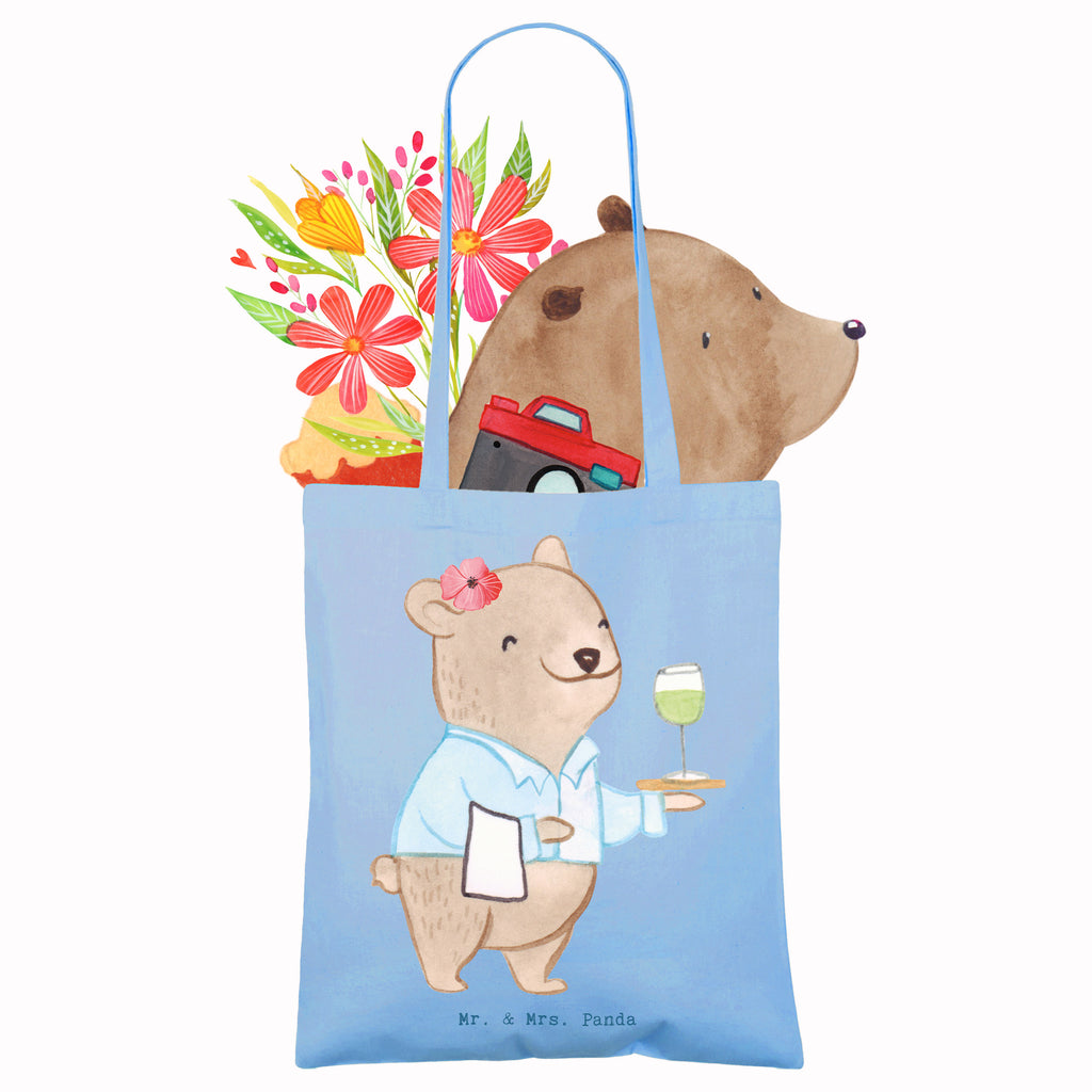 Tote bag Waitress heart cotton bag, shoulder bag, cloth bag, pouch, Carrier bag, shopper, shopping bag, bag, jute bag, gift, gift idea, best, farewell gift, passing exam, anniversary, retirement, promotion, job start, sayings, funny, profession