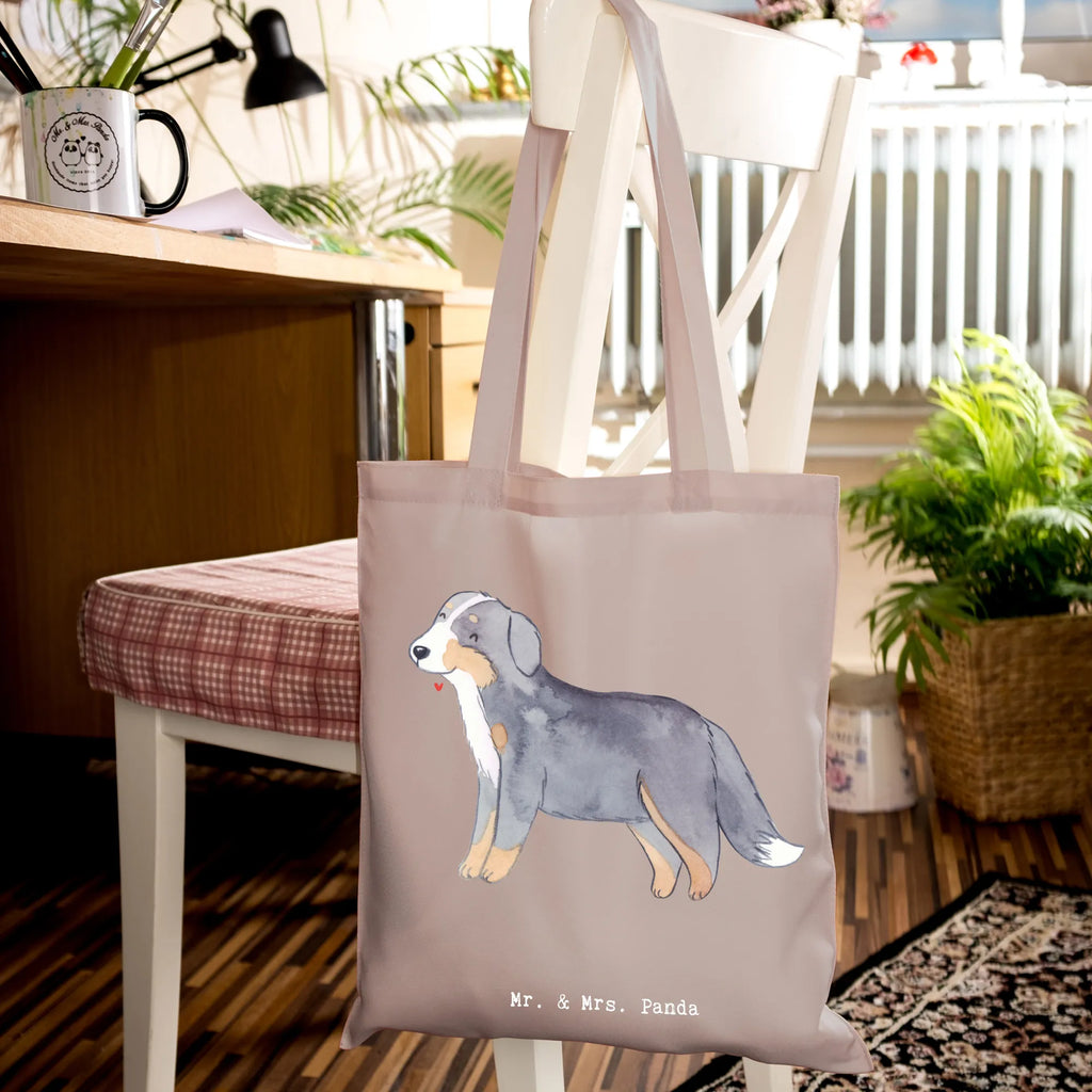 Tote bag Bernese Mountain Dog Moment Jutetasche, Badetasche, Einkaufstüte, Stofftasche, Tasche, Stoffbeutel, Umhängetasche, Tragetasche, Beutel, Strandtasche, Einkaufstasche, Laptoptasche, Schultertasche, Shopper, Beuteltasche, Jutebeutel, Hund, Hunderasse, Rassehund, Hundebesitzer, Geschenk, Tierfreund, Schenken, Welpe, Berner Sennenhund, Dürrbächler