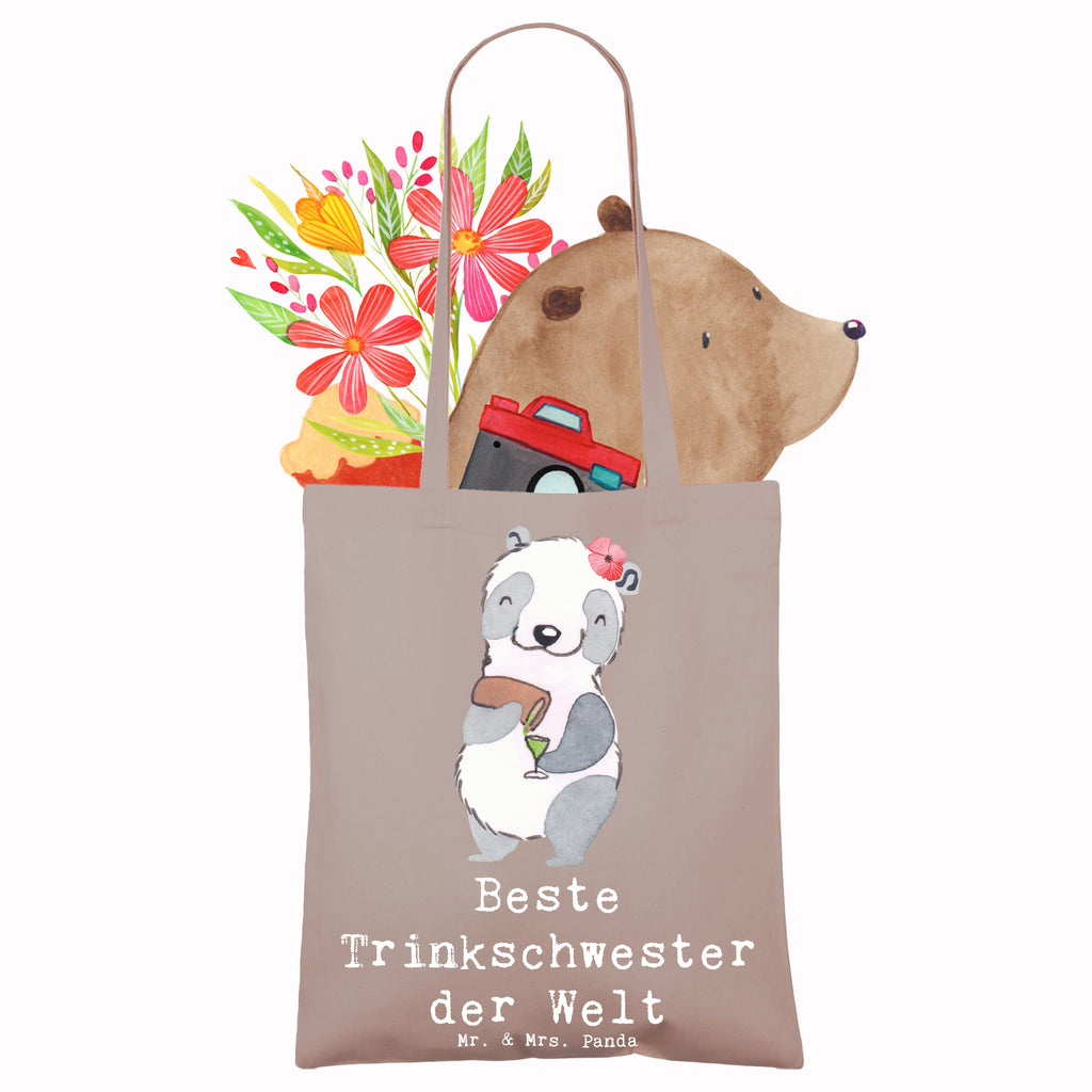 Torba Panda Najlepsza koleżanka do picia na świecie Shopper, Laptoptasche, Einkaufstasche, Beuteltasche, Schultertasche, Einkaufstüte, Badetasche, Tragetasche, Beutel, Tasche, Stoffbeutel, Strandtasche, Stofftasche, Jutebeutel, Jutetasche, Umhängetasche, für, Dankeschön, Geschenk, Schenken, Geburtstag, Geburtstagsgeschenk, Geschenkidee, Danke, Bedanken, Mitbringsel, Freude machen, Geschenktipp, Alkohol, Bae, Saufschwester, Freundin, Trinkschwester, Sister, Kleinigkeit, Sister from another Mister, Trinken, Schwester, Wochenende, Party