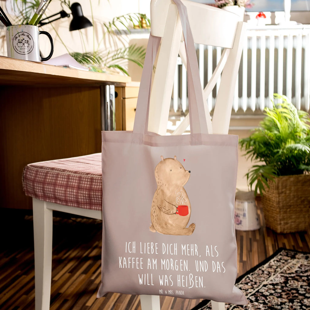 Tote bag bear morning coffee jute bag, cloth bag, pouch, shopper, Carrier bag, shopping bag, shoulder bag, bag, cotton bag, Love, Loving, Two, Together, Marriage, Engagement, Proposal of marriage, Love gift, gift for her, gift for him, anniversary gift, Valentine&#39;s Day Gift for Women Love Gift Anniversary Wedding Anniversary Party Favor Gift for Girlfriend Gift for Partner Boyfriend Gift Token of Love for Men for Husband