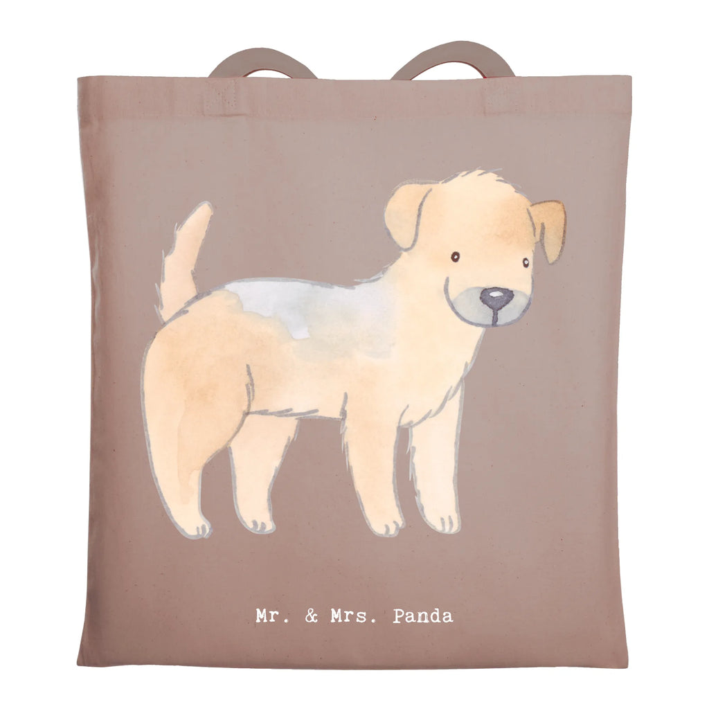 Tote bag Border Terrier Moment Einkaufstasche, Jutebeutel, Shopper, Jutetasche, Schultertasche, Stofftasche, Badetasche, Tragetasche, Laptoptasche, Stoffbeutel, Einkaufstüte, Strandtasche, Beuteltasche, Umhängetasche, Tasche, Beutel, Hund, Hunderasse, Rassehund, Hundebesitzer, Geschenk, Tierfreund, Schenken, Welpe, Border Terrier