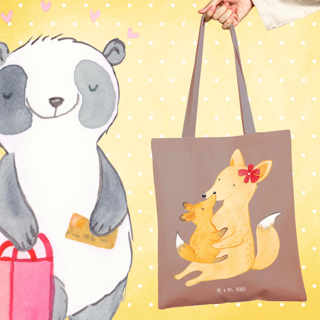 Tote bag Fox mummy Schultertasche, Beutel, Jutebeutel, Tasche, Umhängetasche, Tragetasche, Stoffbeutel, Einkaufstüte, Jutetasche, Stofftasche, Beuteltasche, Einkaufstasche, Shopper, Strandtasche, Laptoptasche, Badetasche, Familie, Vatertag, Muttertag, Bruder, Schwester, Mama, Papa, Oma, Opa, Lieblingstochter, Mutter, Tochter, Geschenk, Beste Tochter