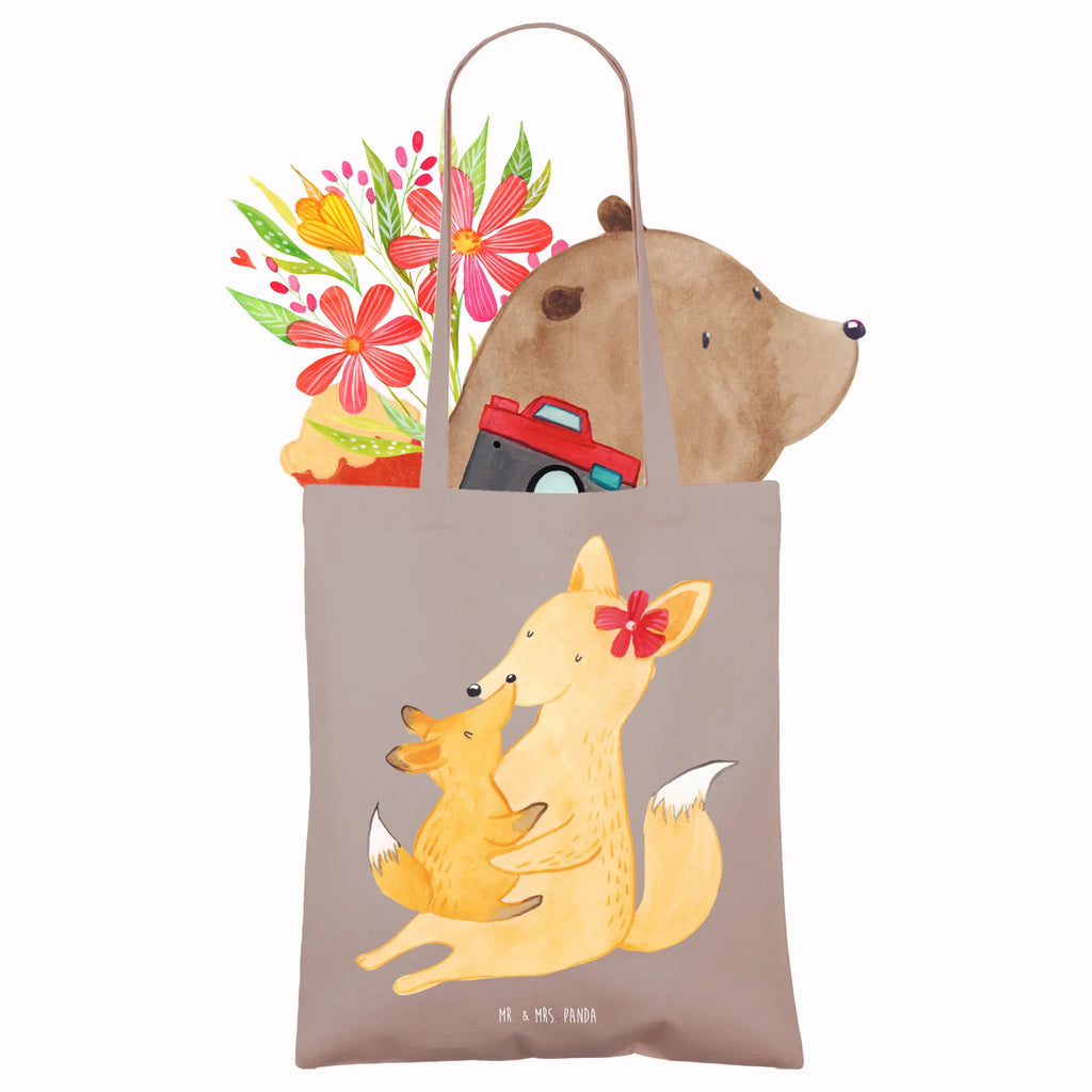 Tote bag Fox mummy Schultertasche, Beutel, Jutebeutel, Tasche, Umhängetasche, Tragetasche, Stoffbeutel, Einkaufstüte, Jutetasche, Stofftasche, Beuteltasche, Einkaufstasche, Shopper, Strandtasche, Laptoptasche, Badetasche, Familie, Vatertag, Muttertag, Bruder, Schwester, Mama, Papa, Oma, Opa, Lieblingstochter, Mutter, Tochter, Geschenk, Beste Tochter