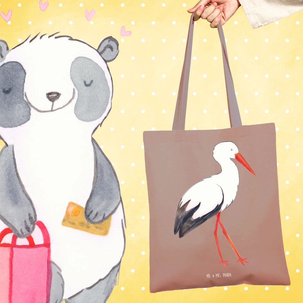 Tote bag Stork Stoffbeutel, Tasche, Laptoptasche, Badetasche, Jutetasche, Stofftasche, Beutel, Jutebeutel, Schultertasche, Beuteltasche, Strandtasche, Tragetasche, Einkaufstasche, Umhängetasche, Shopper, Einkaufstüte, Tiermotive, Gute Laune, lustige Sprüche, Tiere, Mutter werden, Schwangerschaft, Schwanger, Storch, Baby, Mütter, Störche, Mutter, Geburt, Babybauch