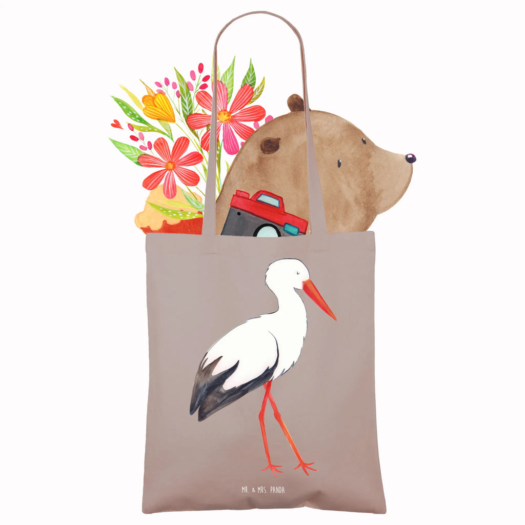 Tote bag Stork Stoffbeutel, Tasche, Laptoptasche, Badetasche, Jutetasche, Stofftasche, Beutel, Jutebeutel, Schultertasche, Beuteltasche, Strandtasche, Tragetasche, Einkaufstasche, Umhängetasche, Shopper, Einkaufstüte, Tiermotive, Gute Laune, lustige Sprüche, Tiere, Mutter werden, Schwangerschaft, Schwanger, Storch, Baby, Mütter, Störche, Mutter, Geburt, Babybauch