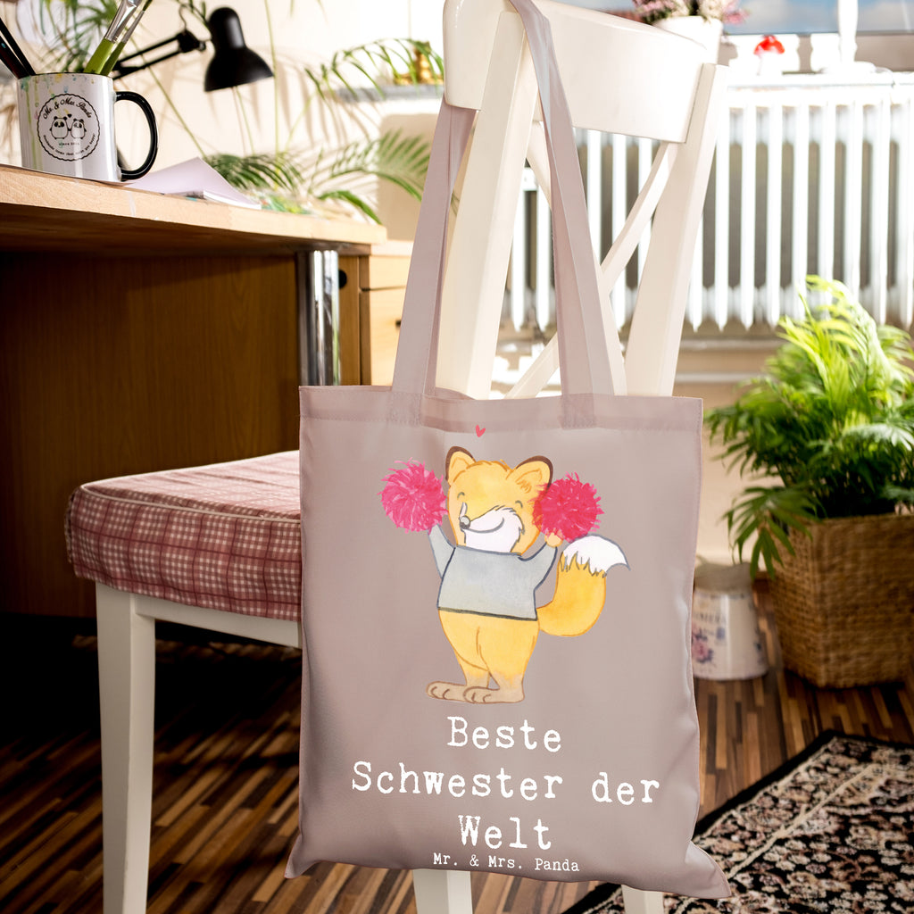 Tote bag Fox best sister in the world shopping bag, shoulder bag, cloth bag, pouch, cotton bag, jute bag, Carrier bag, bag, shopper, for, thank you, gift, giving, birthday, birthday present, gift idea, souvenir, make you happy, gift tip, Family, Trifle, Sister, Gift, Best, Sibling, Daughter