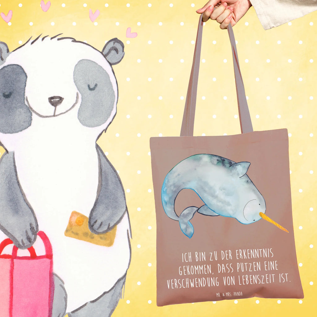 Tragetasche Narwal Beutel, Tragetasche, Einkaufstasche, Jutetasche, Beuteltasche, Schultertasche, Tasche, Shopper, Strandtasche, Jutebeutel, Laptoptasche, Badetasche, Stofftasche, Umhängetasche, Stoffbeutel, Einkaufstüte, Meerestiere, Meer, Urlaub, Kinderzimmer, Narwal, Wal, aufräumen, Junggesellin, Hausfrau, Putzen