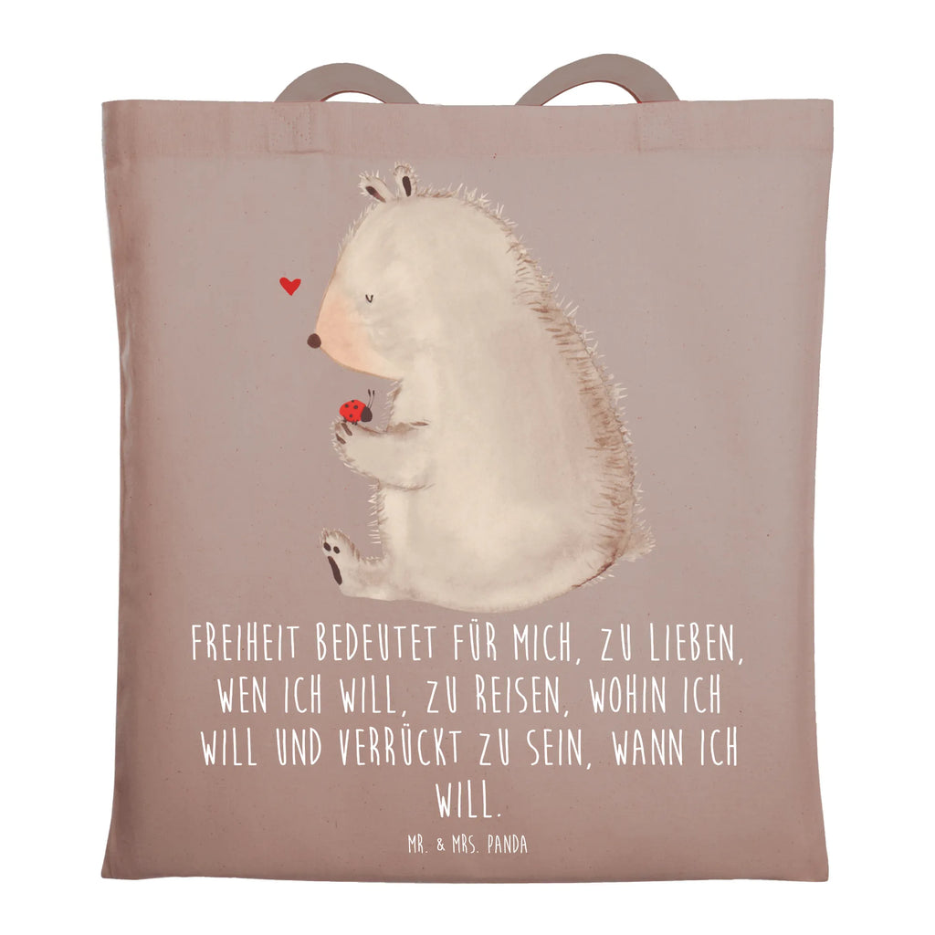 Tote bag bear ladybug Strandtasche, Laptoptasche, Tasche, Beuteltasche, Jutetasche, Tragetasche, Jutebeutel, Einkaufstasche, Umhängetasche, Einkaufstüte, Beutel, Stoffbeutel, Badetasche, Stofftasche, Schultertasche, Shopper, Bär, Teddy, Teddybär, Marienkäfer, Das Leben ist schön, Motivation, Freiheit, Liebe