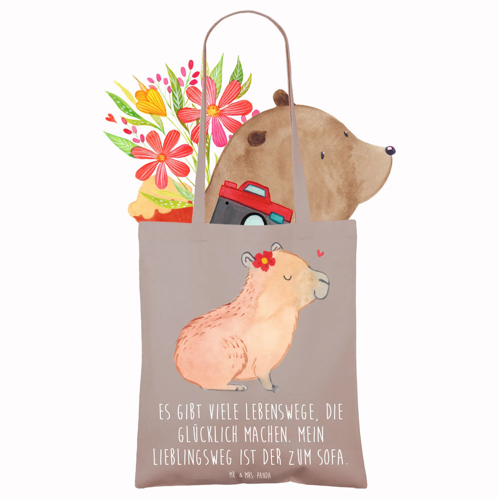 Tote bag Capybara flower shopper, shoulder bag, cotton bag, shopping bag, jute bag, pouch, cloth bag, Carrier bag, bag, small animals, cute, funny, cute animal motives, hand drawn, small world, funny sayings, good mood, happy, gifts, gift ideas, special gifts, animal lover, card