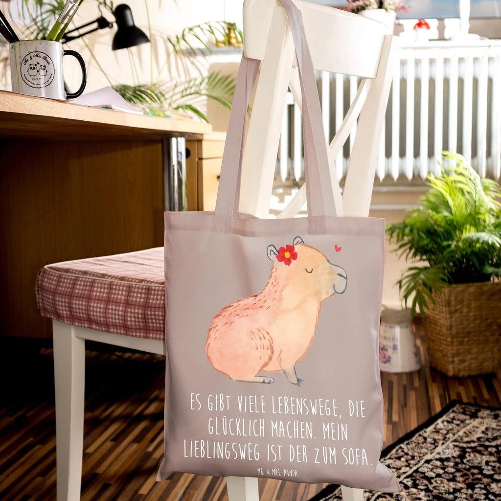Tote bag Capybara flower shopper, shoulder bag, cotton bag, shopping bag, jute bag, pouch, cloth bag, Carrier bag, bag, small animals, cute, funny, cute animal motives, hand drawn, small world, funny sayings, good mood, happy, gifts, gift ideas, special gifts, animal lover, card