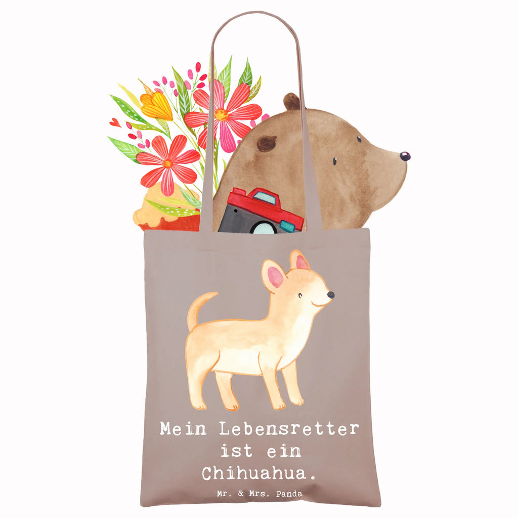 Tote bag Chihuahua Lifesaver Strandtasche, Badetasche, Tragetasche, Stofftasche, Stoffbeutel, Laptoptasche, Umhängetasche, Schultertasche, Beuteltasche, Beutel, Tasche, Jutebeutel, Jutetasche, Einkaufstasche, Einkaufstüte, Shopper, Hund, Hunderasse, Rassehund, Hundebesitzer, Geschenk, Tierfreund, Schenken, Welpe, Chihuahua