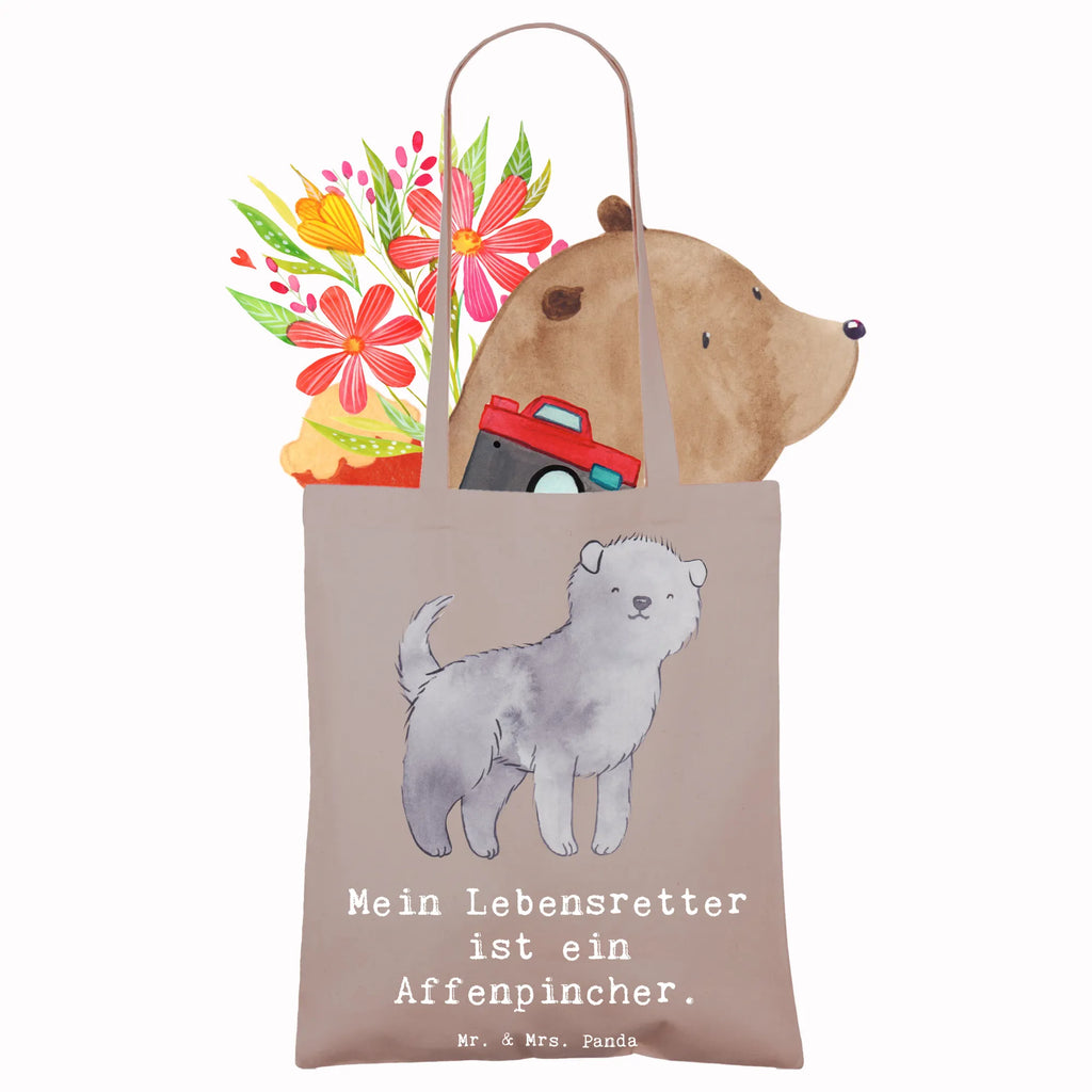 Tragetasche Affenpincher Lebensretter Stofftasche, Badetasche, Strandtasche, Shopper, Laptoptasche, Beuteltasche, Stoffbeutel, Jutebeutel, Jutetasche, Beutel, Einkaufstasche, Tasche, Umhängetasche, Schultertasche, Einkaufstüte, Tragetasche, Hund, Hunderasse, Rassehund, Hundebesitzer, Geschenk, Tierfreund, Schenken, Welpe, Affenpincher