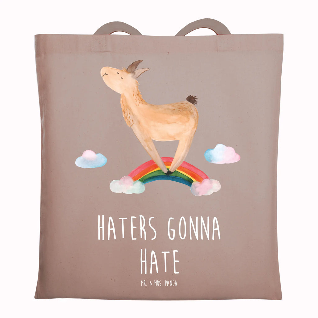 Tote bag lama rainbow shopping bag, shopper, bag, cotton bag, cloth bag, pouch, jute bag, shoulder bag, Carrier bag, Llama, llama, alpaca, trendy animal, Haters, Rainbow, Freedom, Self-employed, Lamas, Hobby, School, Outsider, Haters gonna hate, Cloud country, Abi, Lama