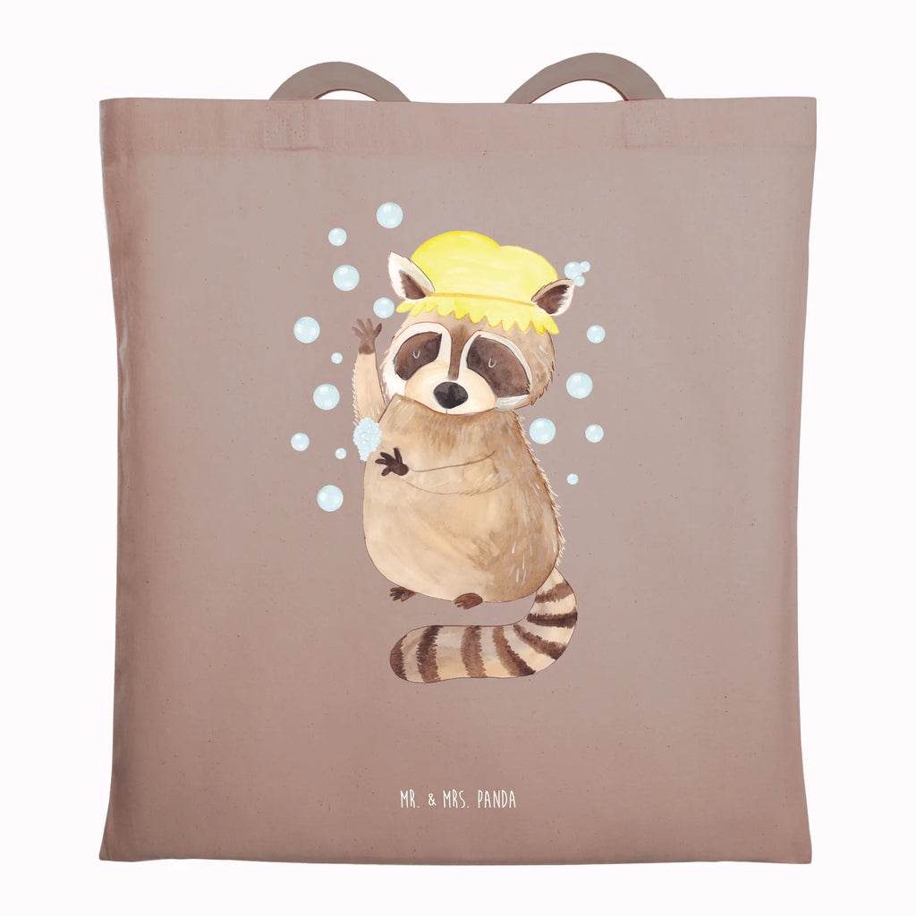 Tragetasche Waschbär Laptoptasche, Stoffbeutel, Shopper, Badetasche, Beutel, Strandtasche, Einkaufstüte, Jutebeutel, Beuteltasche, Stofftasche, Schultertasche, Tasche, Einkaufstasche, Jutetasche, Tragetasche, Umhängetasche, Tiermotive, Gute Laune, lustige Sprüche, Tiere, Tagträumen, Seifenblasen, Waschbär, waschen, Fröhlich, Plan