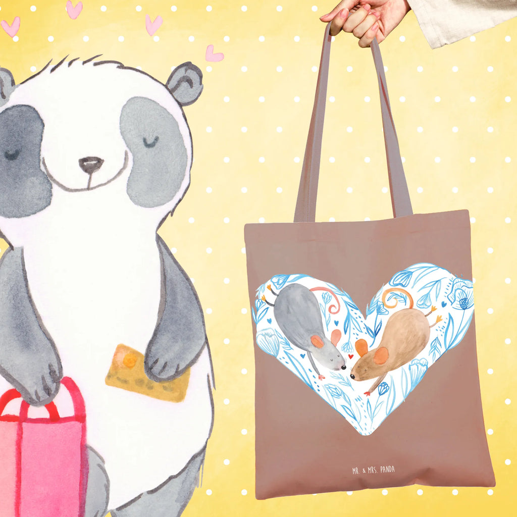 Tote bag Mice heart Strandtasche, Laptoptasche, Badetasche, Stofftasche, Jutetasche, Einkaufstasche, Shopper, Beutel, Tasche, Schultertasche, Einkaufstüte, Beuteltasche, Umhängetasche, Jutebeutel, Tragetasche, Stoffbeutel, Liebe, Partner, Freund, Freundin, Ehemann, Ehefrau, Heiraten, Verlobung, Heiratsantrag, Liebesgeschenk, Jahrestag, Hocheitstag, Hochzeit, Mäuse, Maus, Love, Geschenk für zwei, Lieblingsmensch, Liebesbotschaft, Gemeinsamkeit, Liebesbeweis