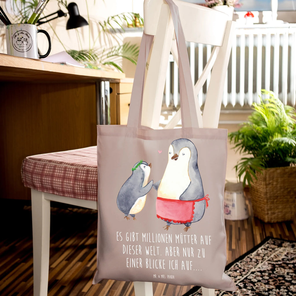 Tote bag Penguin with child bag, shoulder bag, jute bag, cotton bag, cloth bag, pouch, shopping bag, shopper, Carrier bag, Family, Father's Day, Mother's Day, brother, sister, Mom, Dad, Mother, Mummy, Mommy, Birthday, Gift