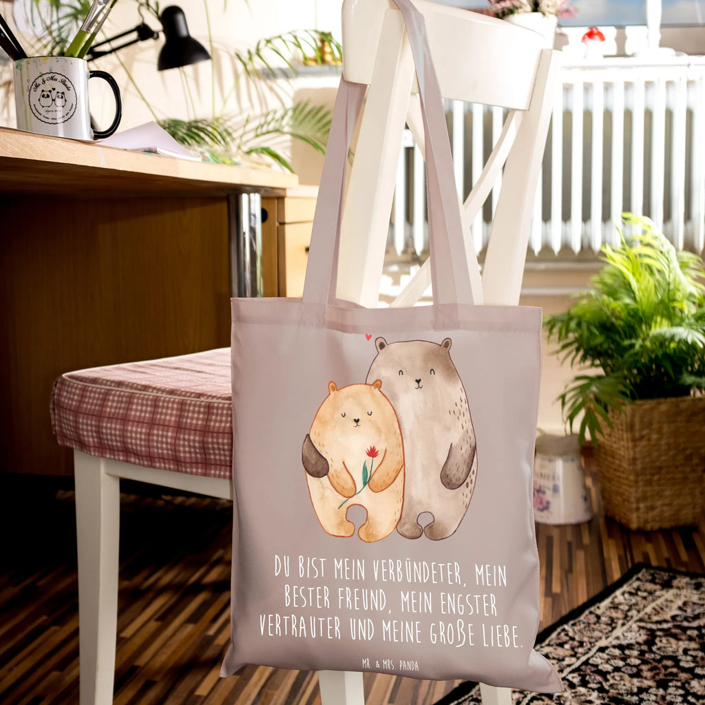 Tote bag Bears in love