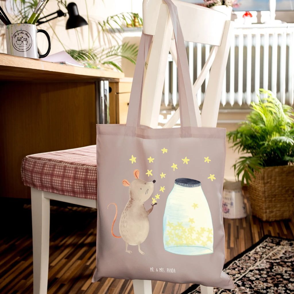 Tote bag Mouse Stars Umhängetasche, Tasche, Beuteltasche, Stoffbeutel, Jutetasche, Strandtasche, Beutel, Einkaufstüte, Shopper, Tragetasche, Laptoptasche, Jutebeutel, Stofftasche, Schultertasche, Einkaufstasche, Badetasche, Tiermotive, Gute Laune, lustige Sprüche, Tiere, Geburt, Taufgeschenk, Kind, Maus, Sterne, Taufe, erstes Kind, Kindergeburtstag, Hoffnung, Träume, Schwangerschaft, Wunsch, Geburtstag