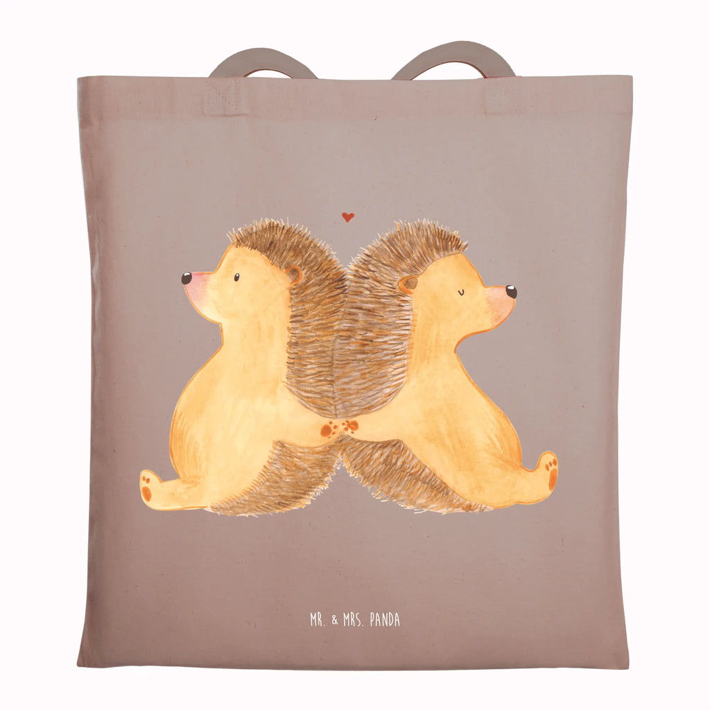 Tote bag Hedgehogs holding hands