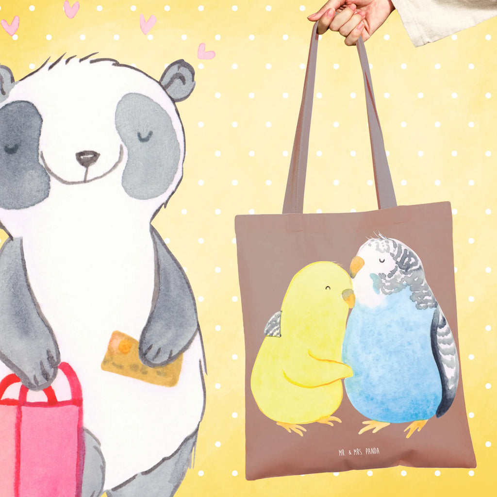 Tote bag Parakeets in love