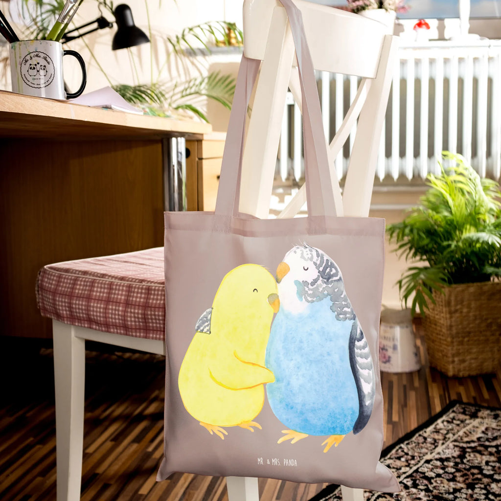 Tote bag Parakeets in love