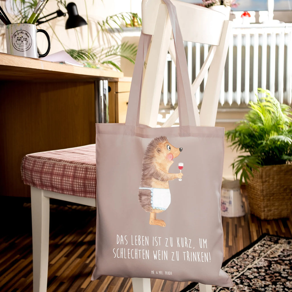 Tote bag Hedgehog wine Beuteltasche, Einkaufstüte, Umhängetasche, Strandtasche, Tragetasche, Laptoptasche, Badetasche, Stoffbeutel, Jutebeutel, Stofftasche, Shopper, Jutetasche, Tasche, Schultertasche, Einkaufstasche, Beutel, Tiermotive, Gute Laune, lustige Sprüche, Tiere, Rotwein, Wein trinken, Weißwein, Weinglas, Geschenk Weinliebhaber, Geschenk Weintrinker, Wein Deko, Igel, Wein Spruch