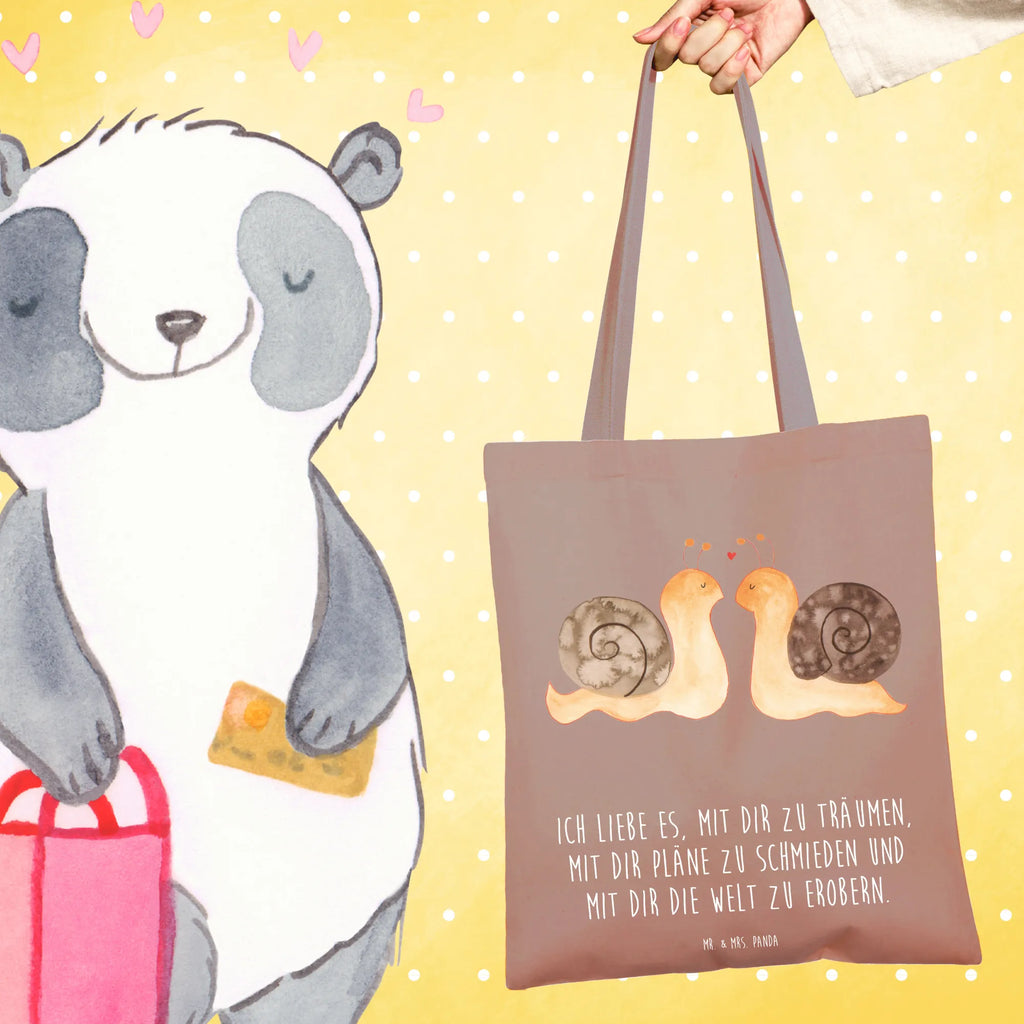Tote bag Snails in love Strandtasche, Laptoptasche, Tragetasche, Schultertasche, Tasche, Beuteltasche, Umhängetasche, Jutetasche, Einkaufstasche, Badetasche, Stofftasche, Stoffbeutel, Einkaufstüte, Shopper, Beutel, Jutebeutel, Liebe, Partner, Freund, Freundin, Ehemann, Ehefrau, Heiraten, Verlobung, Heiratsantrag, Liebesgeschenk, Jahrestag, Hocheitstag
