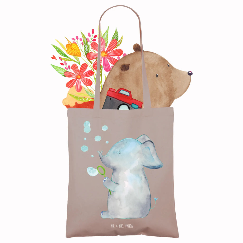 Tote bag elephant soap bubbles bag, cotton bag, cloth bag, shopping bag, shoulder bag, Carrier bag, jute bag, shopper, pouch, small animals, cute, funny, cute animal motives, hand drawn, small world, funny sayings, good mood, happy, gifts, gift ideas, special gifts, animal lover, card, soap bubbles, love, feeling. Home, Elephant, home, proof of love, elephants, proboscidean, love saying, pachyderm