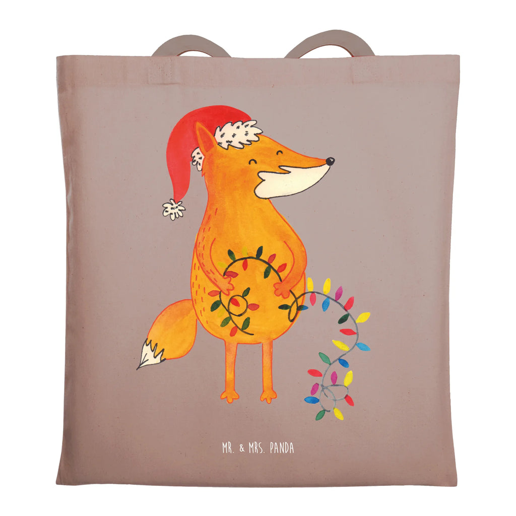 Tote bag Fox Christmas shopper, bag, shoulder bag, cotton bag, pouch, Carrier bag, jute bag, shopping bag, cloth bag, Winter, Christmas, Christmas time, snow, Christmas Eve, Foxes, Santa Claus, Saying beautiful, Fox, Gift Christmas