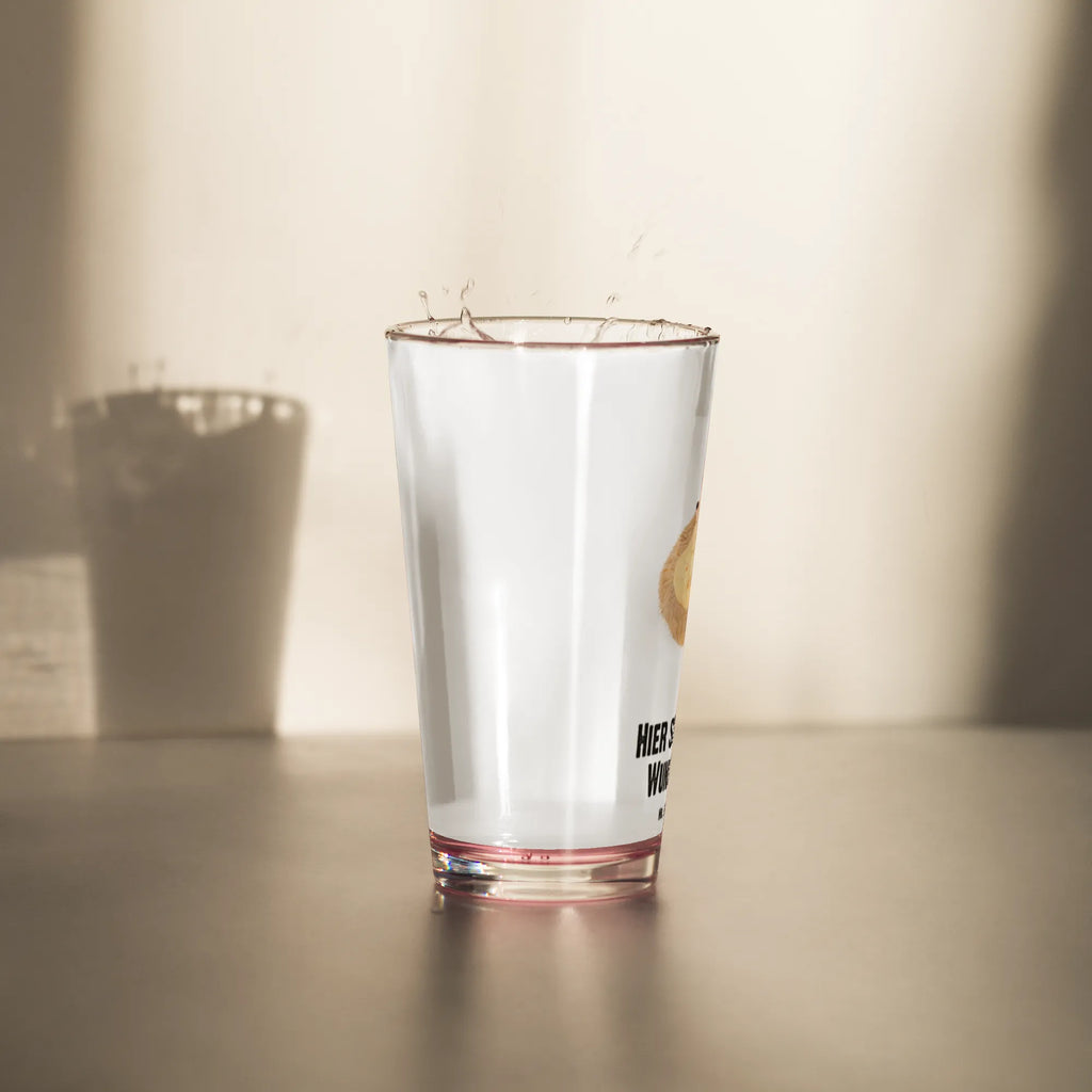 Spersonalizowana szklanka do picia jeż Modlić się Motywy zwierzęce, dobra energia, zabawne powiedzonka, zwierzęta