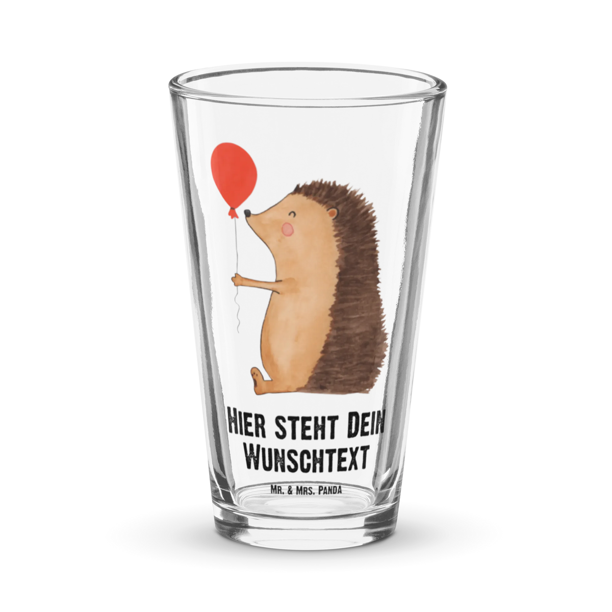 Personalized Drinking Glass Hedgehog balloon