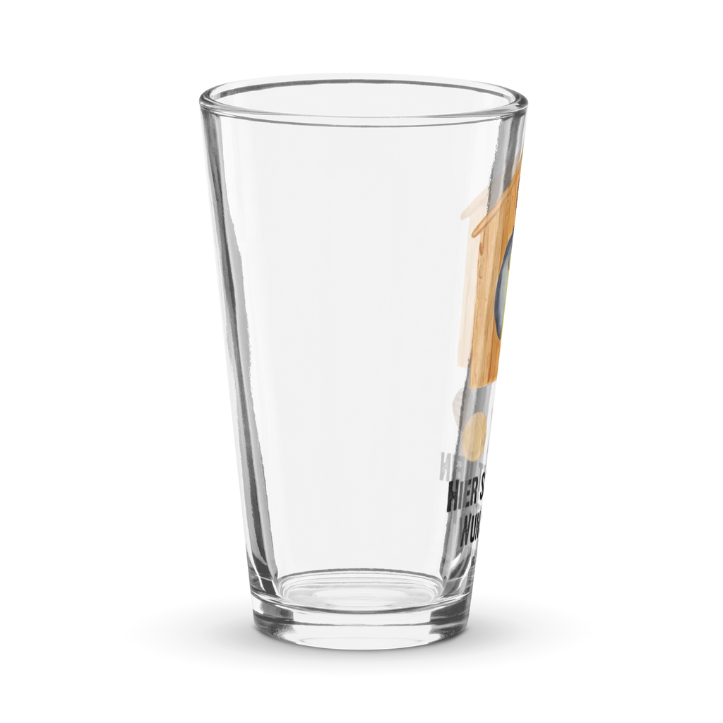 Personalized Drinking Glass Bird House small animals, cute, funny, cute animal motives, hand drawn, small world, funny sayings, good mood, happy, gifts, gift ideas, special gifts, animal lover, card, home sweet home, family, favorite place, nest, castle, home, Bird, our house, apartment, birdhouse, birds, house