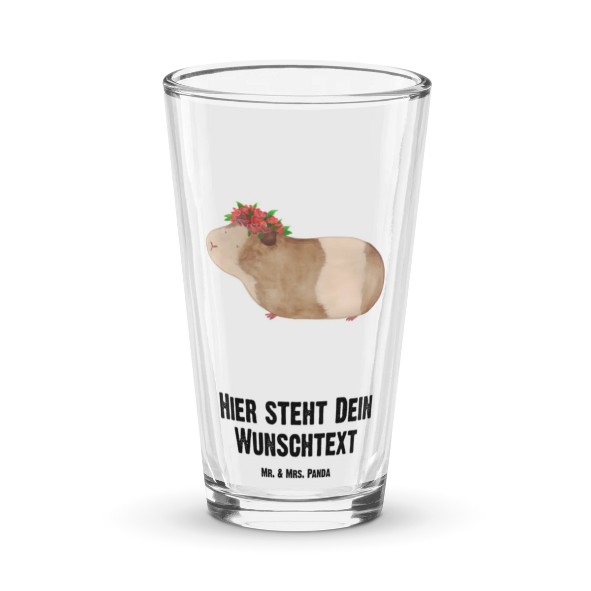 Personalized Drinking Glass Guinea pig wisdom card, gift ideas, gifts, small animals, cute, cute animal motives, hand drawn, funny sayings, good mood, special gifts, animal lover, reality, wonder, flower child, guinea pig, saying, wonderland, wisdom