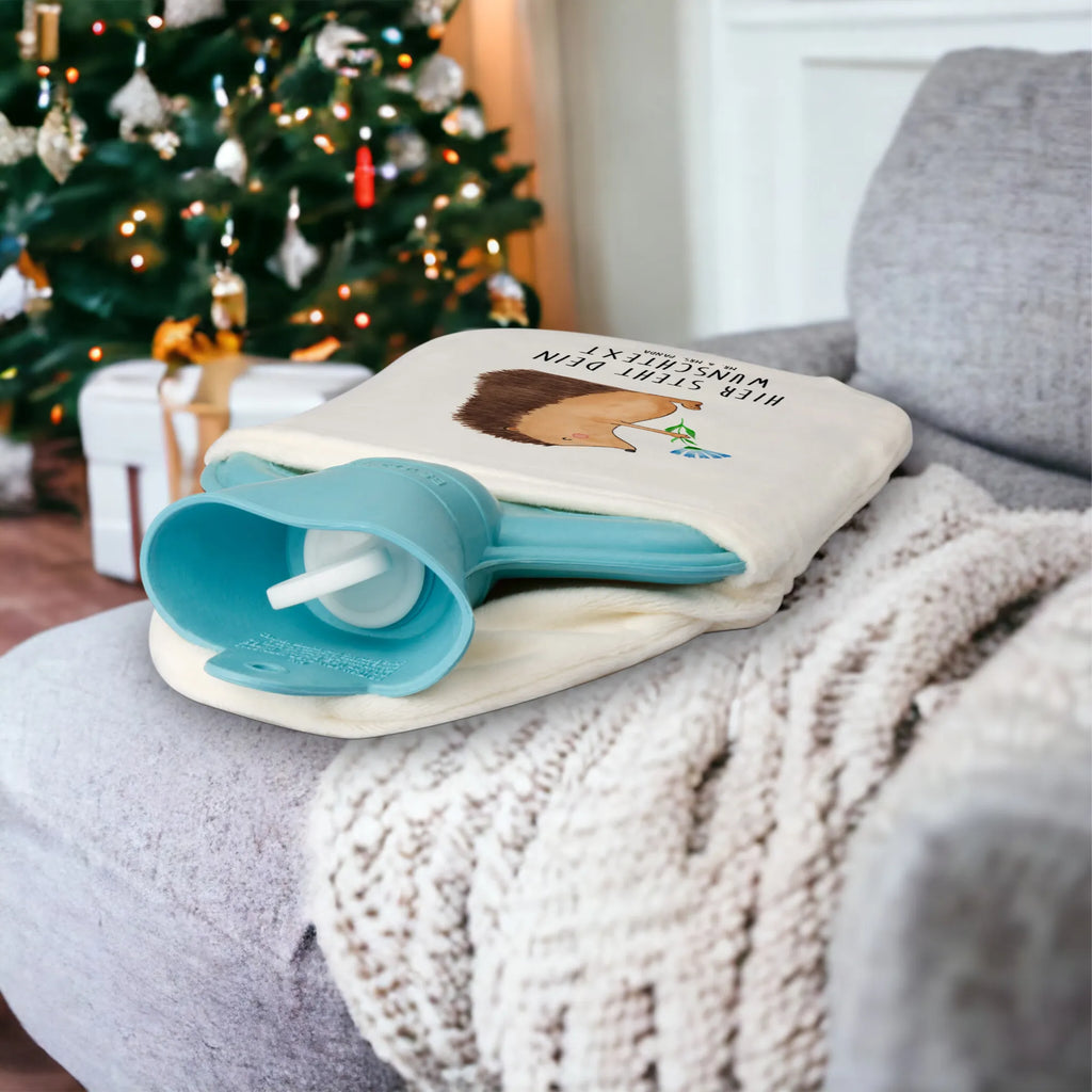 Spersonalizowany termofor jeż Kwiaty Motywy zwierzęce, dobra energia, zabawne powiedzonka, zwierzęta