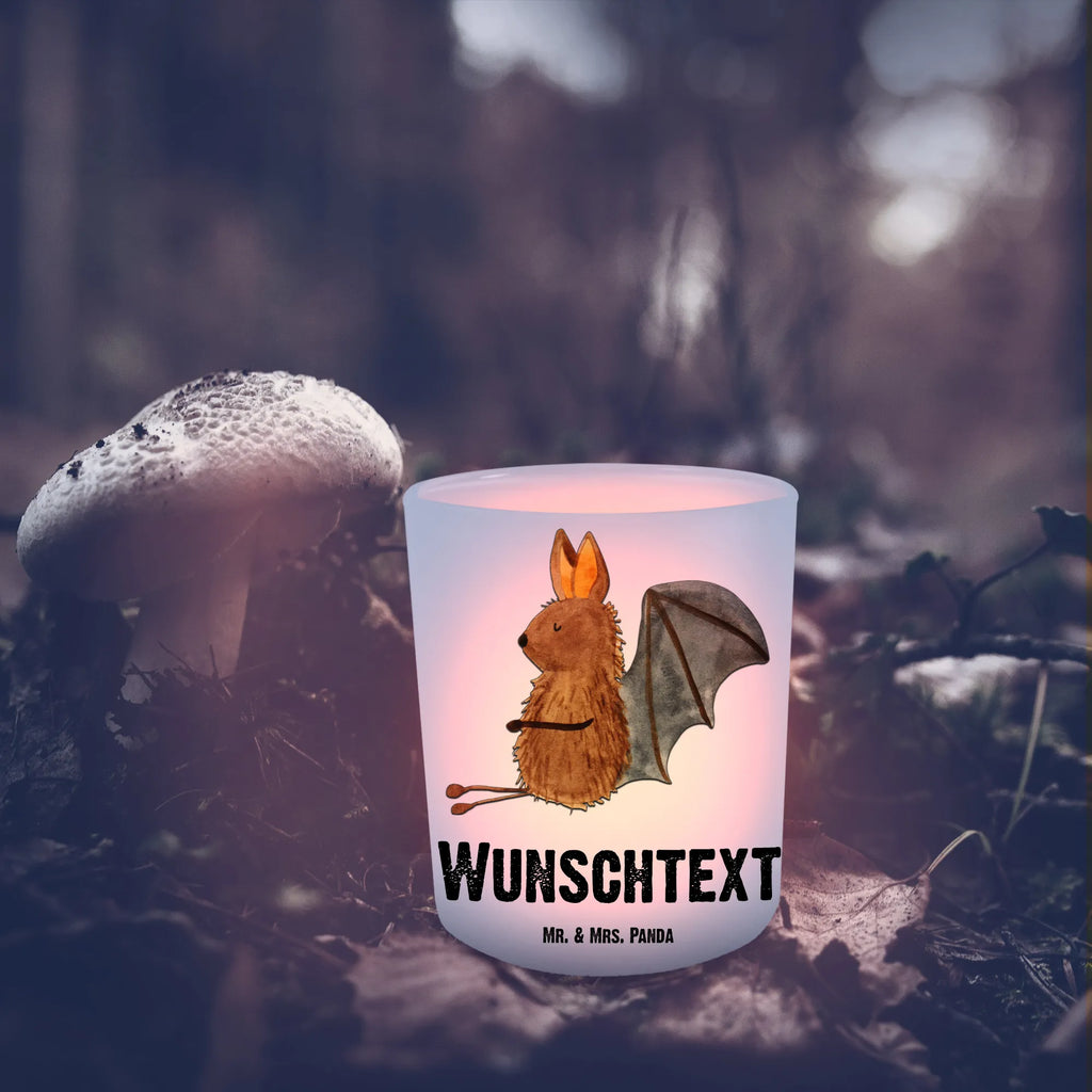 Personalised lantern bat Sit small animals, cute, funny, cute animal motives, hand drawn, small world, funny sayings, good mood, happy, gifts, gift ideas, special gifts, animal lover, card, relax, bat, bats, motivation