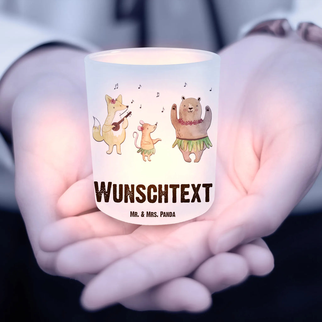 Personalised lantern forest animals Aloha small animals, cute, funny, cute animal motives, hand drawn, small world, funny sayings, good mood, happy, gifts, gift ideas, special gifts, animal lover, card, dancing, music, bear, life, forest, forest animals, laughter, aloha, hedgehog, rabbit