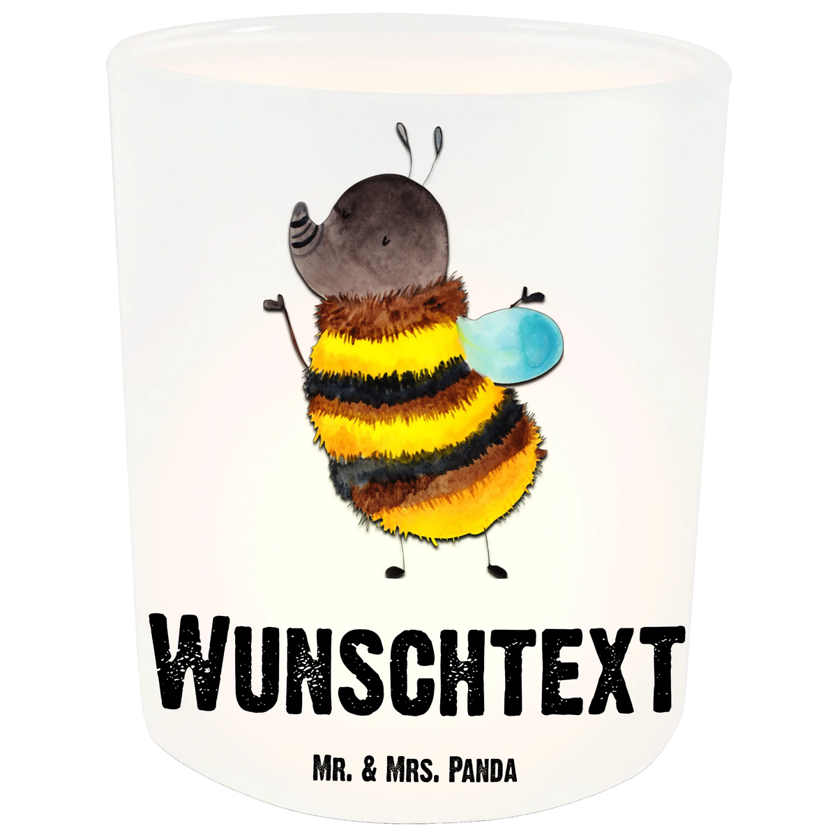 Personalised lantern bumblebee fluffy small animals, cute, funny, cute animal motives, hand drawn, small world, funny sayings, good mood, happy, gifts, gift ideas, special gifts, animal lover, card, Bee, Nature, Fluffy, Flower, Bumblebee