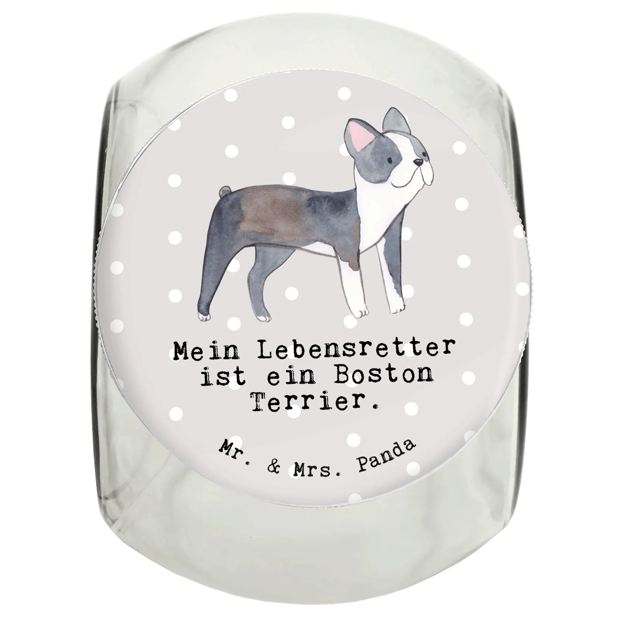 Słoik Leckerli Boston Terrier Ratownik rasa psa, pies rasowy, właściciel psa, miłośnik zwierząt, szczeniak, Pies, prezent, dawanie