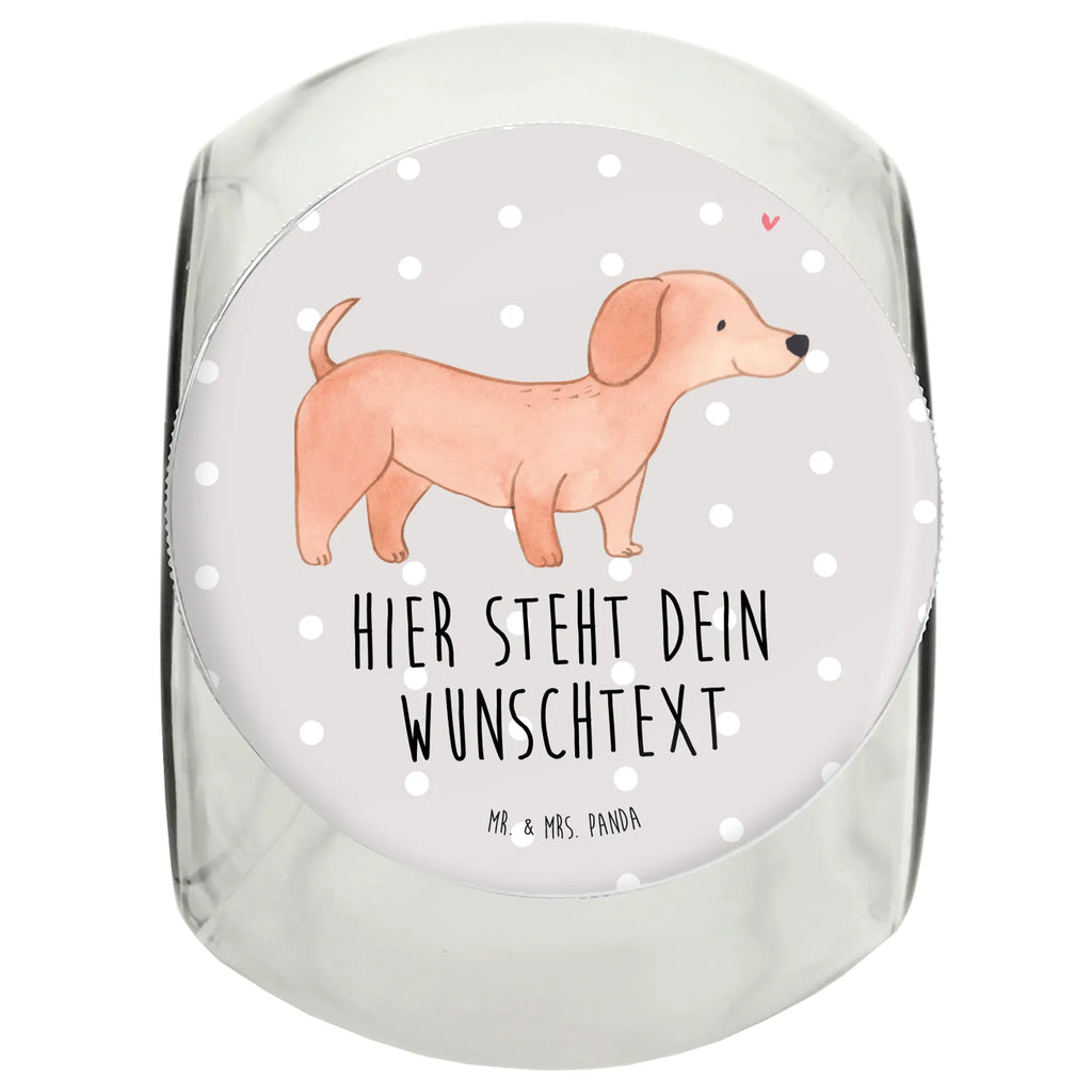 Personalized Treat Jar Dachshund Shorthaired Dachshund Lifesaver Dog, dog breed, purebred dog, dog owner, gift, animal lover, giving, puppy