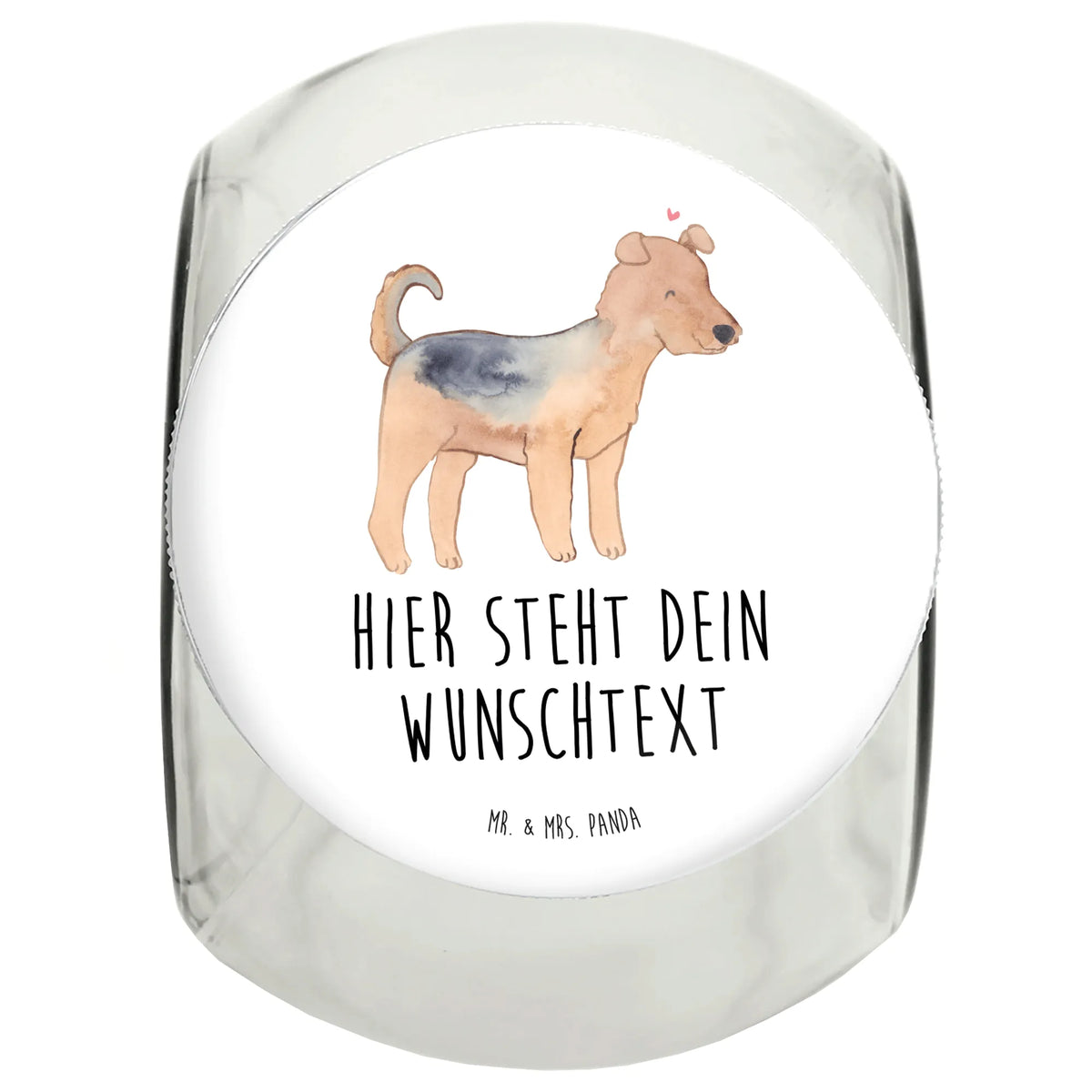 Personalisiertes Leckerli Glas Airedale Terrier Lebensretter Leckerlidose personalisiert, Personalisiertes Leckerliglas, Personalisierte Leckerli Dose, Leckerli Glas personalisiert, Personalisiertes Leckerli Glas, Personalisierte Leckerlidose, Geschenk, Schenken, Hund, Hunderasse, Rassehund, Hundebesitzer, Tierfreund, Welpe