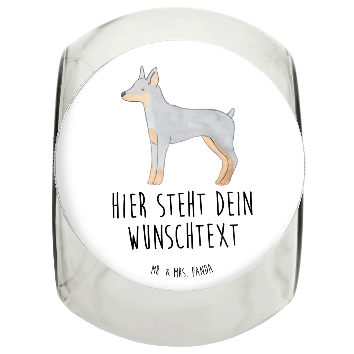 Personalizowany Słoik na Smakołyki Doberman Pinscher Chwila Pies, rasa psa, pies rasowy, właściciel psa, prezent, miłośnik zwierząt, dawanie, szczeniak