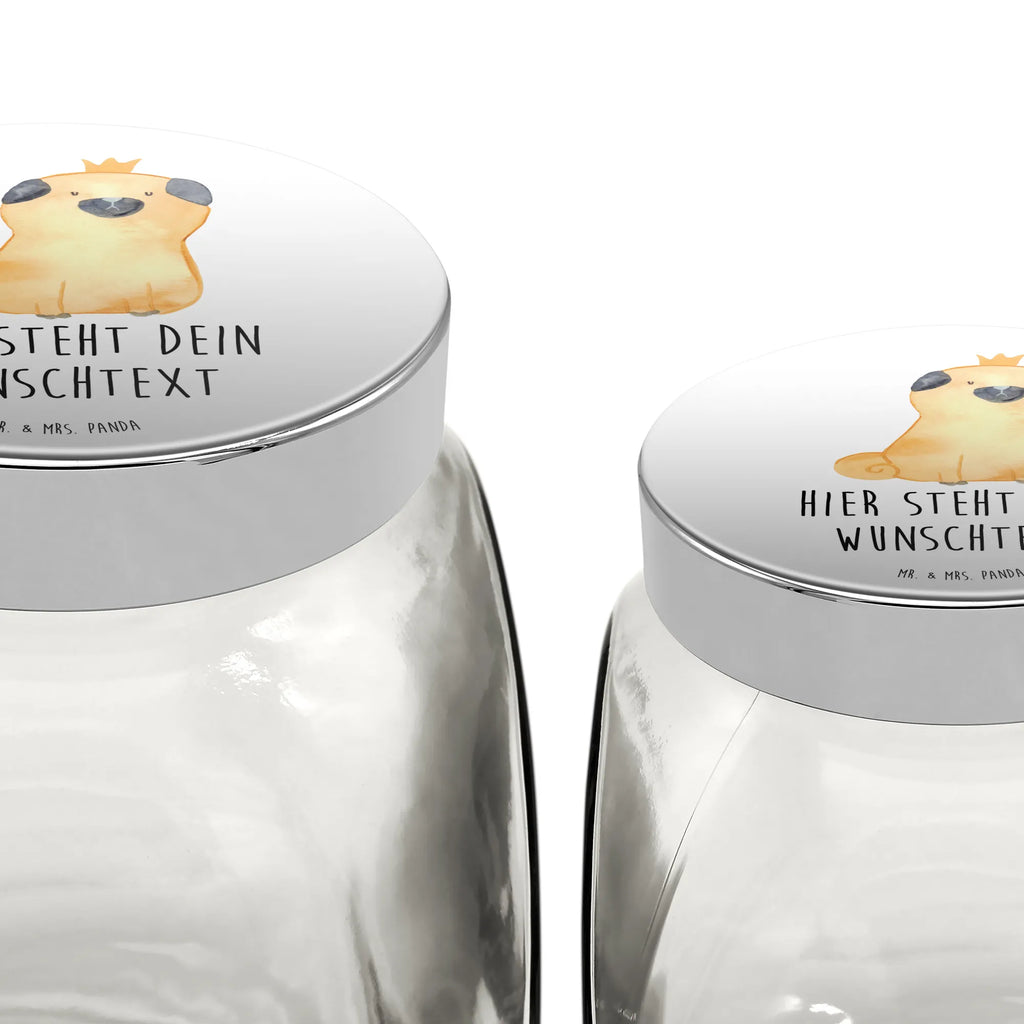 Personalisiertes Leckerli Glas Mops Krone Personalisierter Hundeleckerlies Behälter, Personalisiertes Leckerli Glas Hund, Personalisiertes Leckerliglas, Personalisiertes Leckerli Glas, Personalisierte Leckerli Dose, Personalisiertes Leckerli Glas Katze, Hund, Hundemotiv, Haustier, Hunderasse, Tierliebhaber, Hundebesitzer, Sprüche, lustig, kinderlos, allergisch, Mops, Hundebesitzer. Spruch, Hausregel