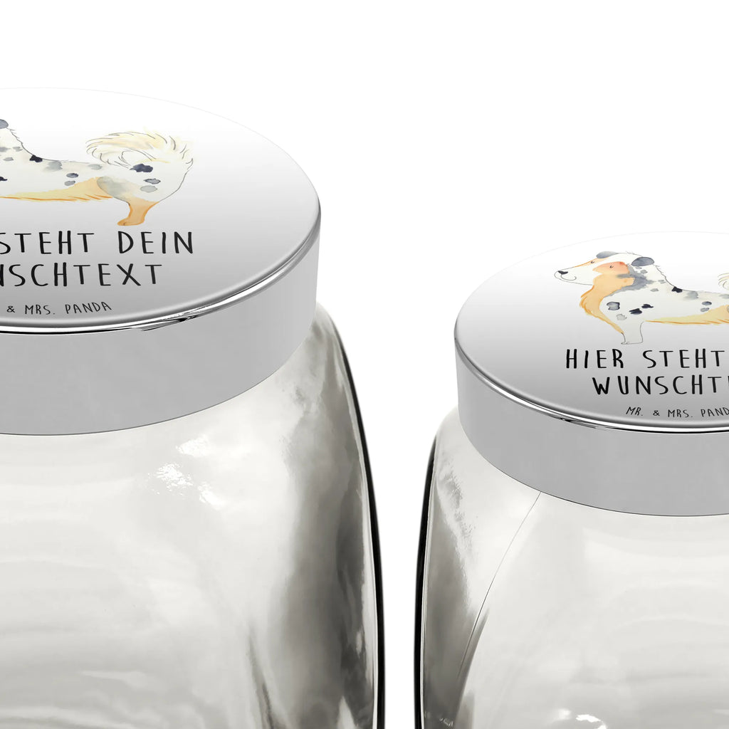 Personalized Treat Jar Dog Australia Shepherd dog, mutt, hound, woof, dog mama, dog breed, love dogs, love for dogs, dog decorative items, bag with dog print, funny gifts for dog owners, what do you give a dog lover, Christmas gifts for dogs, gifts for dogs, dog sayings, Australia Shepherd, Shepherd, Family dog, Sayings, Dog, Dog love, Saying