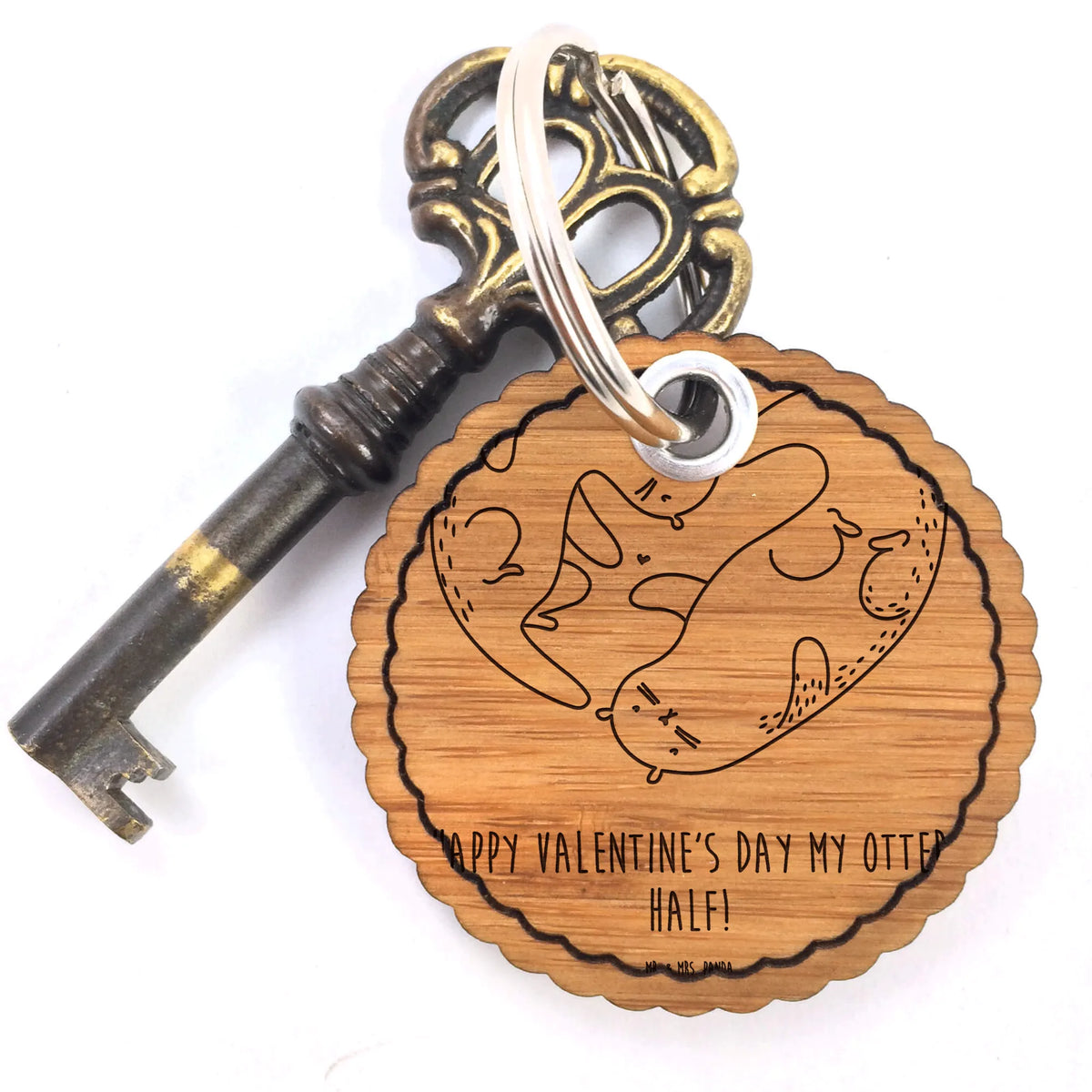Wavy key ring otter valentine Loving, Two, Together, Marriage, Proposal of marriage, Love gift, gift for her, gift for him, anniversary gift, Valentine's Day Gift for Women Love Gift Anniversary Wedding Anniversary Party Favor Gift for Girlfriend Gift for Partner Boyfriend Gift Token of Love for Men for Husband