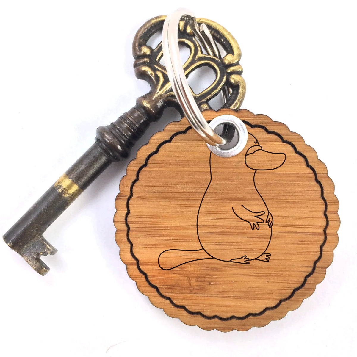 Wavy key ring platypus courage vacation, Seafood, aquatic animals, ocean, shells, corals, reef, whale, narwhal, gift ideas, sea urchin, lobster, platypus, manatee, crocodile, shrimp, gifts for seafood lovers, water world, underwater animals, underwater world, deep sea, seafood fans, seafood decoration, seafood posters, courage, work, new start, brave, Platypus, wisdom, new beginning, world trip