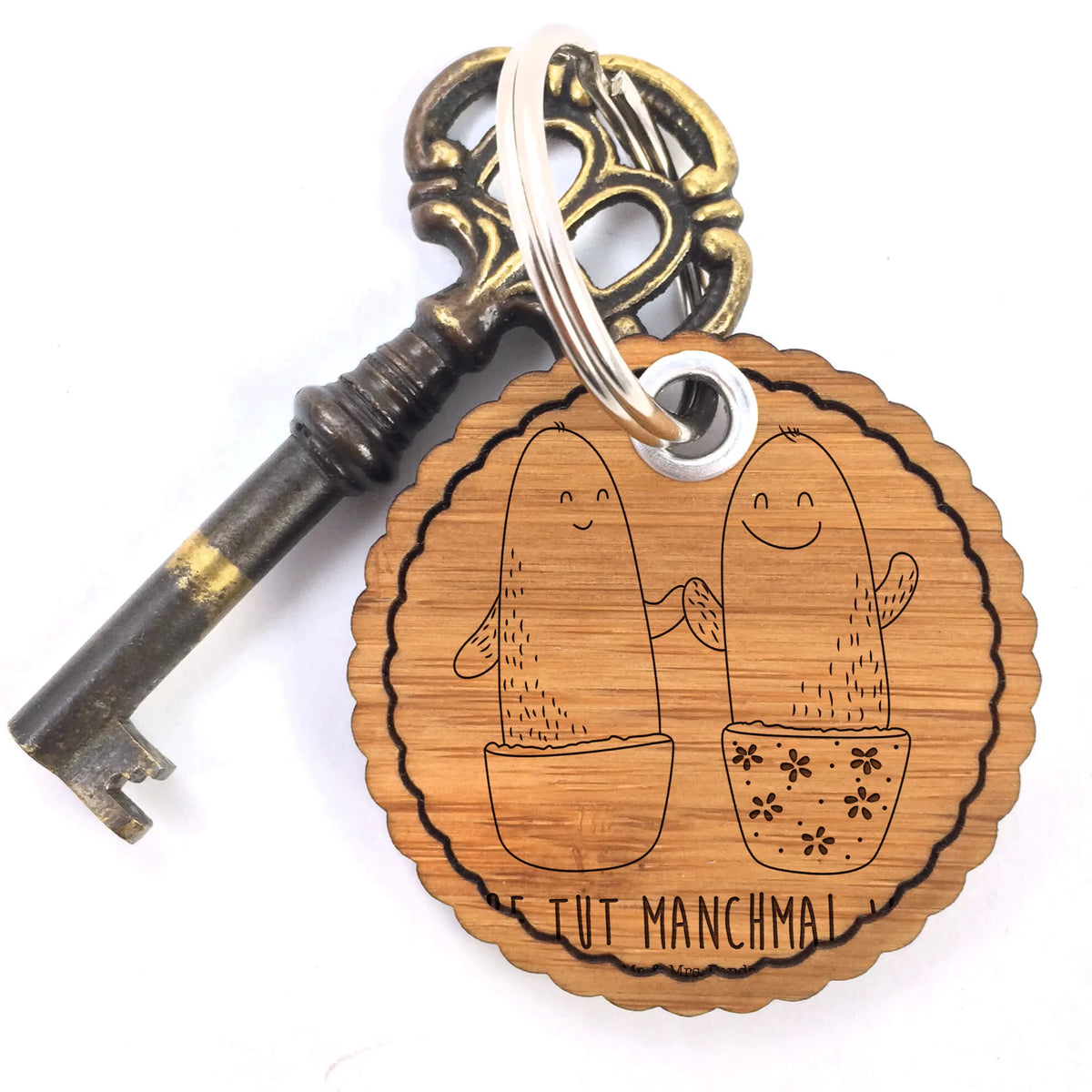 Wavy key ring cactus Love pendant, keychain, lucky charm, bag pendant, key ring, cactus, cactuses, plants, cactus plant, small green cactus, engagement, love, quarrel, proof of love, love message, cactus love, reconciliation, couple, friendship, wedding, separation