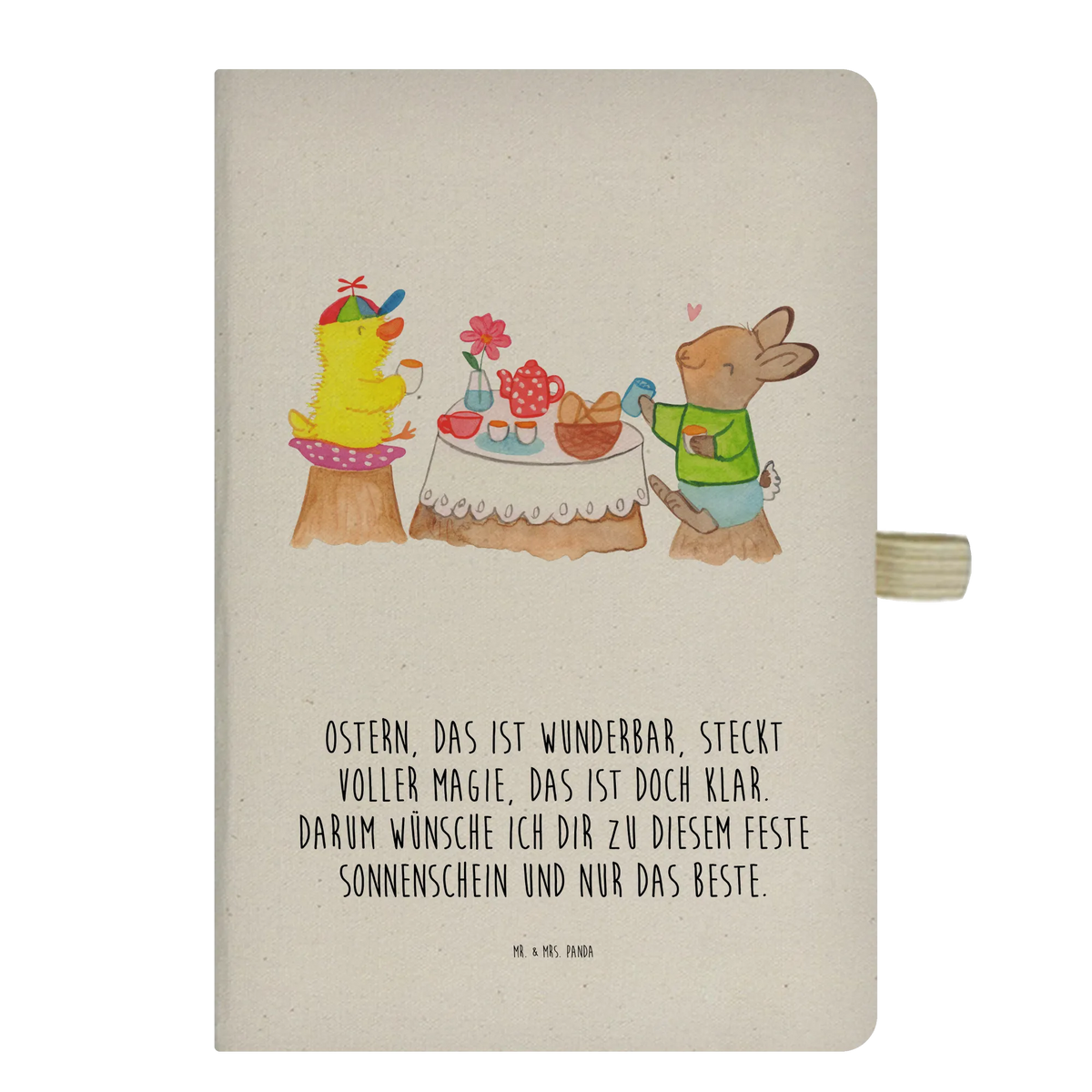 Cotton notebook Easter Breakfast Easter bunny, easter gifts, chick, easter greetings, breakfast, easter eggs, easter breakfast, spring, easter bunny, bunny, spring fever, easter chick, picnic