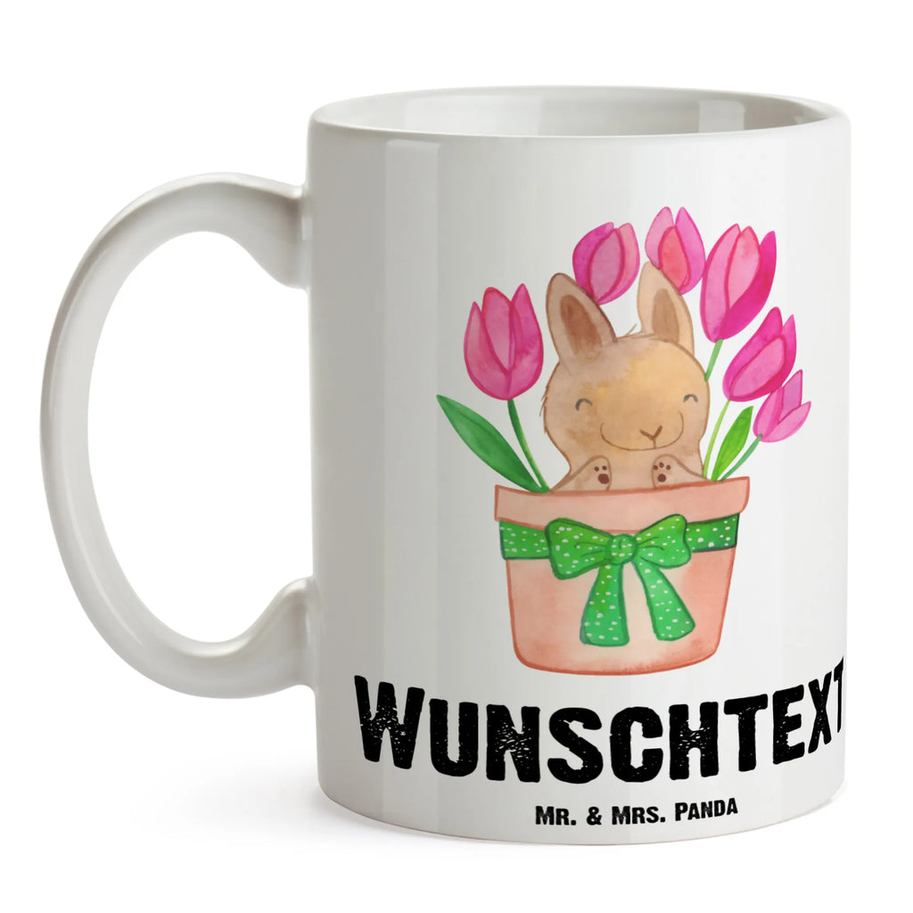 Personalisierte Tasse Hase Tulpen Wunschname, Tasse, Tasse mit Namen, Drucken, Personalisiert, Namen, Personalisierte Tasse, Namenstasse, Ostern, Osterhase, Ostergeschenke, Osternest, Osterdeko, Geschenke zu Ostern, Ostern Geschenk, Ostergeschenke Kinder, Ostern Kinder, Blumenstrauß, Ostergeschenk, Tulpen, Alternative zu Blumen, Hase