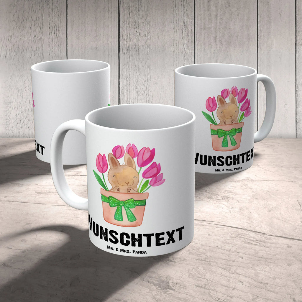 Personalisierte Tasse Hase Tulpen Wunschname, Tasse, Tasse mit Namen, Drucken, Personalisiert, Namen, Personalisierte Tasse, Namenstasse, Ostern, Osterhase, Ostergeschenke, Osternest, Osterdeko, Geschenke zu Ostern, Ostern Geschenk, Ostergeschenke Kinder, Ostern Kinder, Blumenstrauß, Ostergeschenk, Tulpen, Alternative zu Blumen, Hase